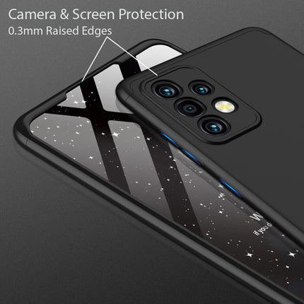 Double Dip Full 360 Protection Back Case Cover for Samsung Galaxy A72 (Black)