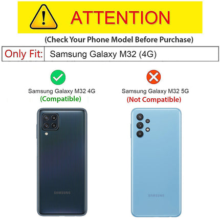 Double Dip Full 360 Protection Back Case Cover for Samsung Galaxy M32 (Blue)