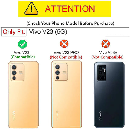 Beetle Camouflage for Vivo V23 Back Case, [Military Grade] Shockproof Slim Hybrid Cover (Blue)