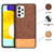 Soft Fabric & Leather Hybrid for Samsung Galaxy A53 (5G) Back Cover, Shockproof Protection Slim Hard Back Case (Brown)