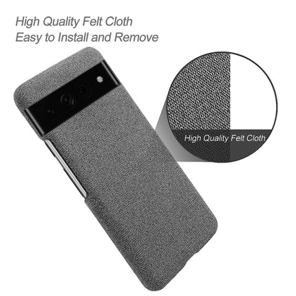 Mobizang Woven Soft Fabric Case for Google Pixel 7 Pro Back Cover, Shock Protection Slim Hard Anti Slip Back Cover (Grey)