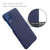 Woven Soft Fabric Case for Samsun Galaxy F62 Back Cover, Shock Protection Slim Hard Anti Slip Back Cover (Blue)