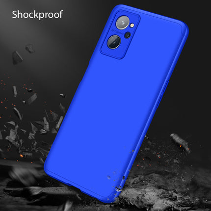 Double Dip Full 360 Protection Back Case Cover for Realme 9i (Blue)