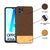 Soft Fabric & Leather Hybrid Protective Case Cover for Oppo A16K (Brown)