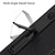 Mobizang Leather Case for Samsung Galaxy Z Fold 5 | Inbuilt Stand Hybrid Back Cover (Black)