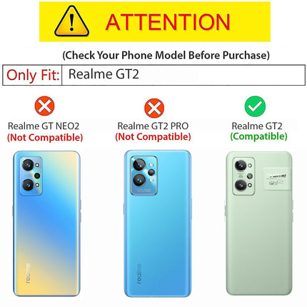 Noble Slim Flip Cover for Realme GT 2 , Magnetic and Card Holder Stand Leather Flip Wallet Case (Blue)