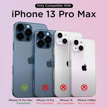 Soft fabric & Leather Hybrid Protective Case Cover for Apple iphone 13 Pro Max (Black,Blue)