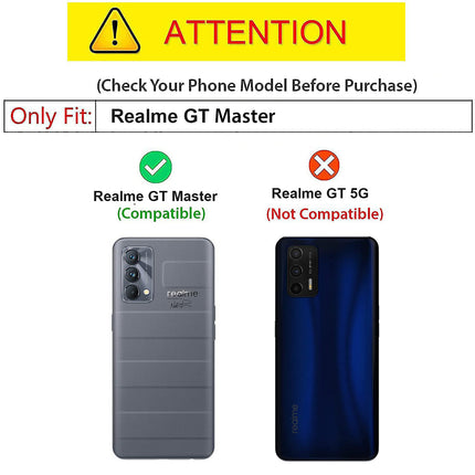 Beetle Camouflage for Realme GT Master Back Case, [Military Grade Protection] Shock Proof Slim Hybrid Bumper Cover (Black)