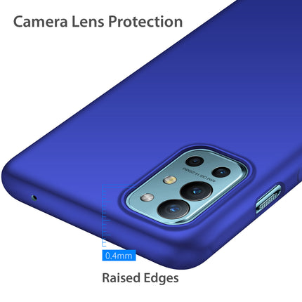 Silk Smooth Finish [Full Coverage] All Sides Protection Slim Back Cover For OnePlus 9R / One Plus 9R (Blue)