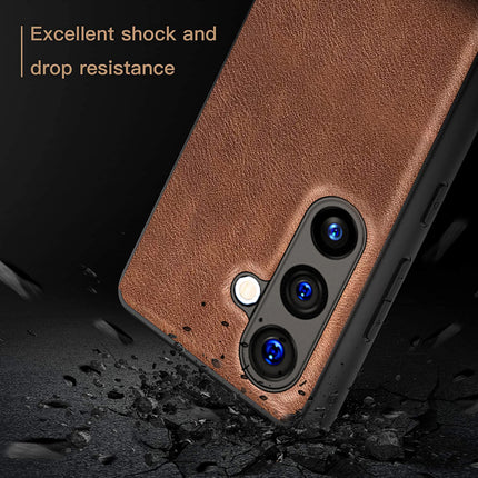 Mobizang Tux Back Case for Samsung Galaxy A54 (5G) | Slim Leather Shockproof Camera Protection Back Cover (Brown)