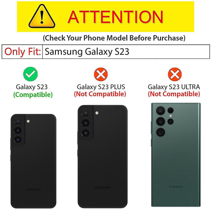 Mobizang Matte Protective Lens Flexible Back Cover for Samsung Galaxy S23 , Slim Silicone with Soft Lining Shockproof Full Body Bumper Case (Blue)