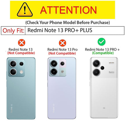 Mobizang Bull Camouflage Back Cover for Redmi Note 13 PRO PLUS | [Military Grade Protection] Shock Proof Slim Hybrid Bumper Case (Black)