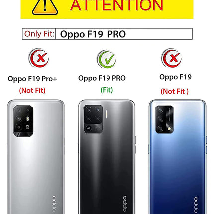 Matte Lens Protective Back Cover for Oppo F19 PRO , Slim Silicone with Soft Lining Shockproof Flexible Full Body Bumper Case (Green)