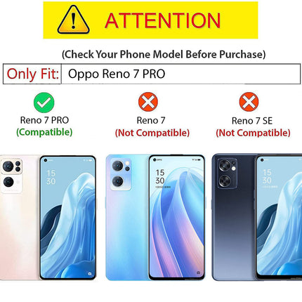 Beetle Camouflage for Oppo Reno 7 Pro (5G) Back Case, [Military Grade Protection] Shock Proof Slim Hybrid Bumper Back Cover , Black