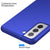 Silk Smooth Finish [Full Coverage] All Sides Protection Slim Back Cover For Samsung Galaxy S21 FE (Blue)
