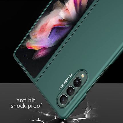 Ultra Thin Back Case for Samsung Galaxy Z Fold3 , Full Body Protection Hard Back Cover , Green