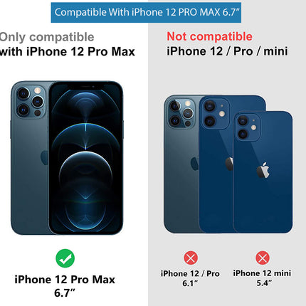 Camouflage Paper Thin Back Cover For Apple iPhone 12 Pro Max (6.7) , Super Slim Matte Translucent Full Protection Back Case (Black)