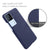 Woven Soft Fabric Case for Vivo iQOO 7 Back Cover, Shock Protection Slim Hard Anti Slip Back Cover (Blue)