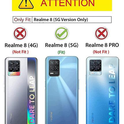 Double Dip Full 360 Protection Back Case Cover for Realme 8 (5G) (Black)
