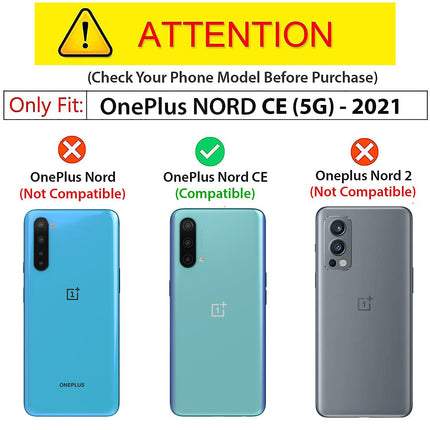 Slider Back Cover for OnePlus Nord CE (5G) / One Plus Nord CE (5G) , [Military Grade Protection] Shockproof Slim Clear Camera Shield Bumper Back Case (Black)