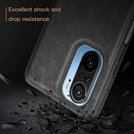Tux Back Case for Mi 11X / Mi 11X PRO , Slim Leather Case with Soft Edge Shockproof Back Cover (Black)