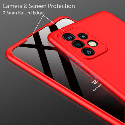 Double Dip Full 360 Protection Back Case Cover for Samsung Galaxy A72 (Red)