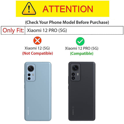 Soft Fabric Hybrid Protective Back Case Cover for Xiaomi 12 PRO (5G) (Black)