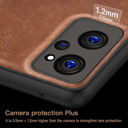 Tux Back Case for Realme 9i, Slim Leather Case with Soft Edge Shockproof Back Cover (Brown)