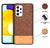 Soft Fabric & Leather Hybrid Protective Back Case Cover for Samsung Galaxy A33 (5G) (Brown)