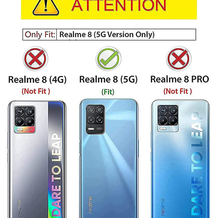 Matte Lens Protective Back Cover for Realme 8 (5G) , Slim Silicone with Soft Lining Shockproof Flexible Full Body Bumper Case , Green