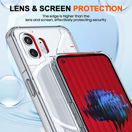 Mobizang Shield Clear Acrylic Back Shock Proof Case Cover for Nothing Phone 2 (Transparent)