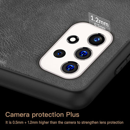 Tux Back Case For Samsung Galaxy A53 (5G) , Slim Leather Case with Soft Edge Shockproof Back Cover (Black)