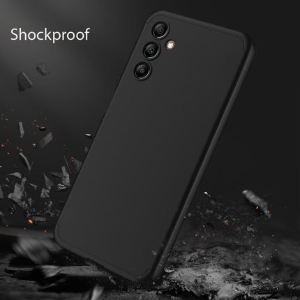 Mobizang Double Dip Full 360 Protection Back Case Cover for Samsung Galaxy A14 (5G) (Black)