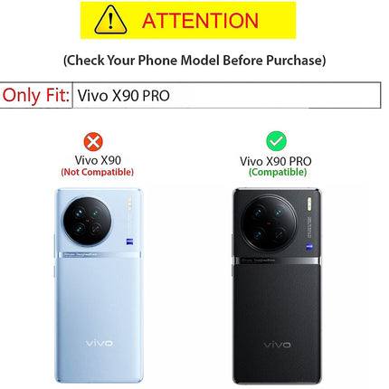 Mobizang Noble Slim Magnetic Leather Flip Case Cover for Vivo X90 PRO (5G) | Card Holder Stand Leather Flip Wallet Case (Blue)