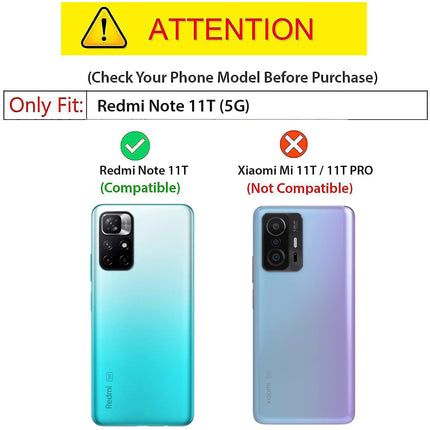Tux Back Case For Redmi Note 11T (5G) , Slim Leather Case with Soft Edge Shockproof Back Cover (Blue)