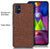Soft Full Fabric Protective Shockproof Back Case Cover for Samsung Galaxy M31S (Full Brown)