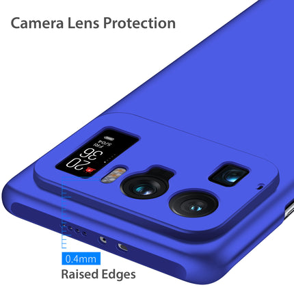 Silk Smooth Finish [Full Coverage] All Sides Protection Slim Back Cover For Xiaomi Mi 11 Ultra (Blue)