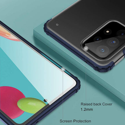 Shield Frosted Acrylic Back Shock Proof Case Cover for Samsung Galaxy A33 (5G) (Blue)
