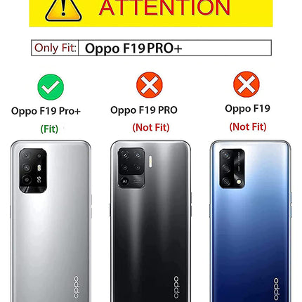 Tux Back Case for Oppo F19 Pro Plus, Slim Leather Case with Soft Edge Shockproof Back Cover (Black)