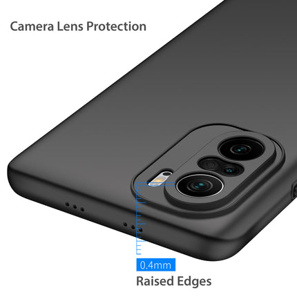 Silk Smooth Finish [Full Coverage] All Sides Protection Slim Back Cover For Xiaomi Mi 11X / 11X Pro (Black)