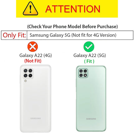 Double Dip Full 360 Protection Back Case Cover for Samsung Galaxy A22 (5G) (Black)