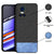 Soft Fabric & Leather Hybrid Protective Back Case Cover for Realme GT Neo 3 (5G) (Black , Blue)