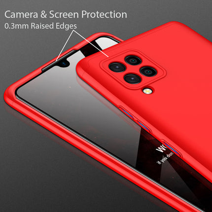 Double Dip Full 360 Protection Back Case Cover for Samsung Galaxy M42 (Red)