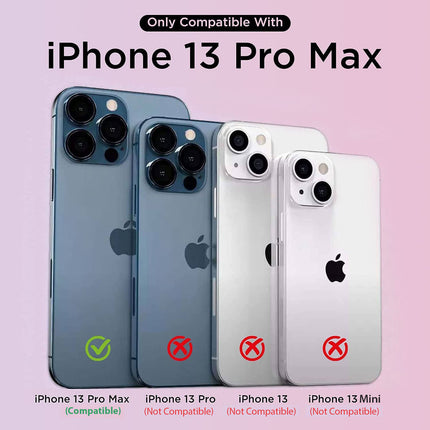 Beetle Camouflage for Apple iPhone 13 Pro Max Back Case, [Military Grade Protection] Shock Proof Slim Hybrid Bumper Cover (Black)