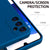 Mobizang Matte Protective Lens Flexible Back Cover for Samsung Galaxy A14 | Slim Silicone with Soft Lining Shockproof Full Body Bumper Case (Blue)