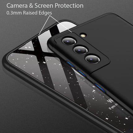 Double Dip Full 360 Protection Back Case Cover for Samsung Galaxy S21 FE (Black)
