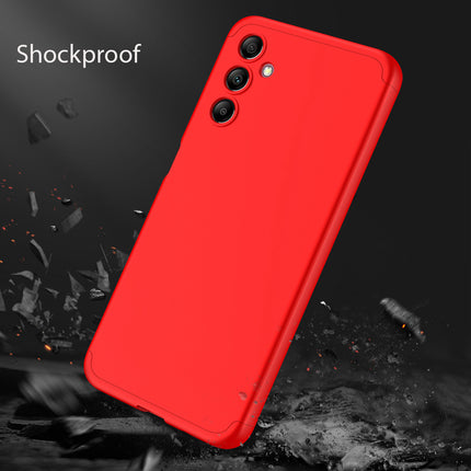 Mobizang Double Dip Full 360 Protection Back Case Cover for Samsung Galaxy A14 (5G) (Red)