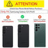 Mobizang Soft Full Fabric Hybrid for Samsung Galaxy S23 Plus Back Cover | Shockproof Hybrid Slim Hard Anti Slip Back Case (Black)