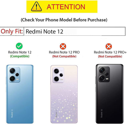 Mobizang Matte Protective Lens Flexible Back Cover for Redmi Note 12 | Slim Silicone with Soft Lining Shockproof Full Body Bumper Case (Green)