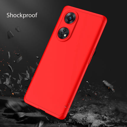 Mobizang Double Dip Full 360 Protection Back Case Cover for Oppo Reno 8T (5G) (Red)